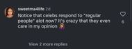 The comment section under @livebitez's post about the rapper clapping back at a TikTok user's comment on her body. (Image via X/@livebitez)